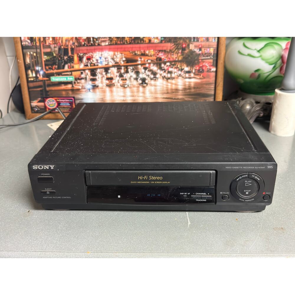 Sony SLV-678HF Hi-Fi Stereo VHS VCR Player Recorder Tested Working